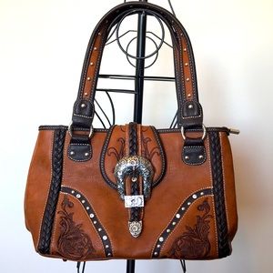 Montana West - Brown Western Purse - Brand New